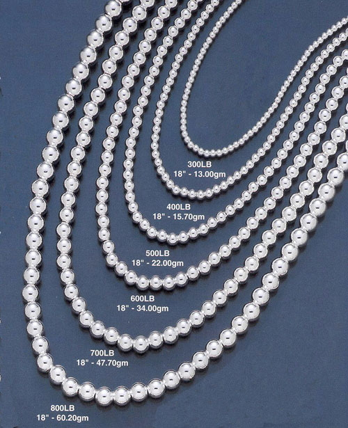 wholesale silver bead chain